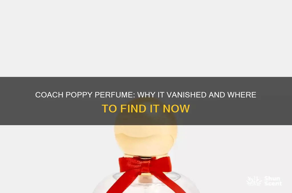 what happened to coach poppy perfume