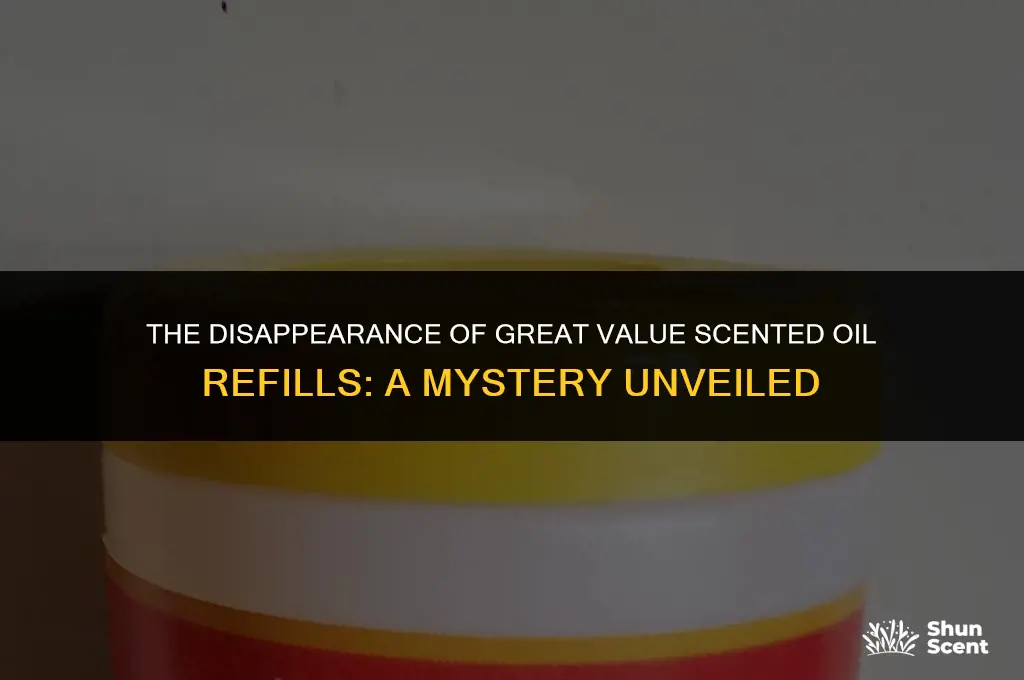 what happened to great value scented oil refills