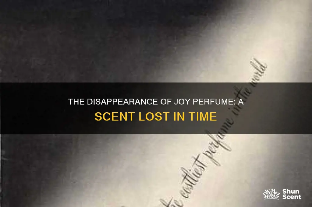 what happened to joy perfume
