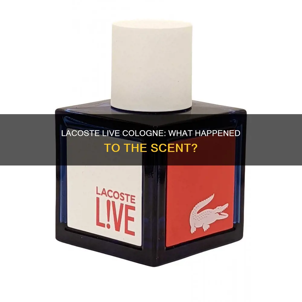 what happened to lacoste live cologne