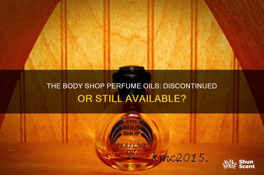what happened to the body shop perfume oils