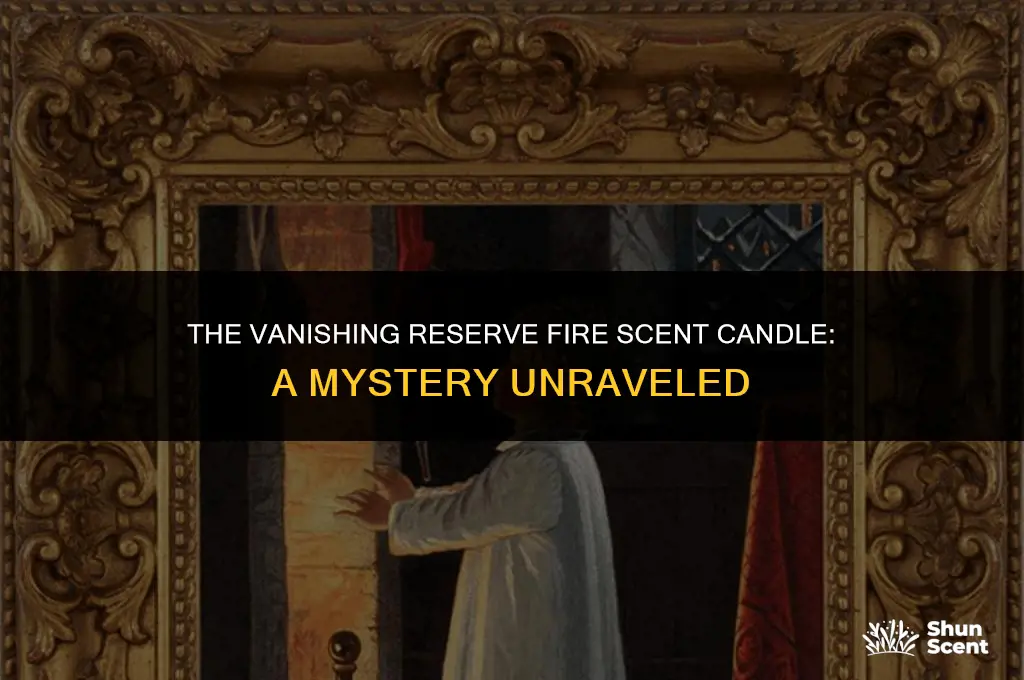 what happened to the reserve fire scent candle