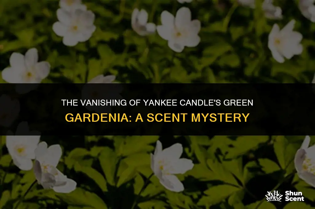 what happened to yankee candle green gardenia scent