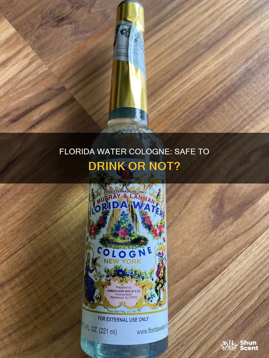 what happens if you drink florida water cologne