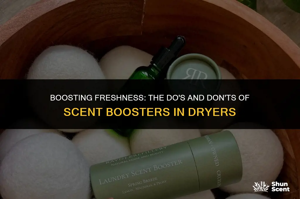 what happens if you put scent boosters in the dryer
