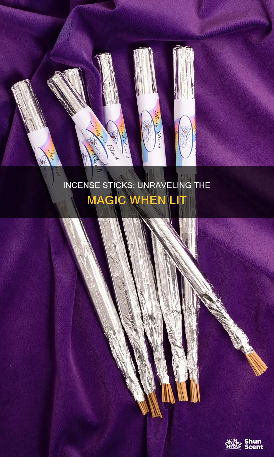 what happens to an incense stick when it is lit