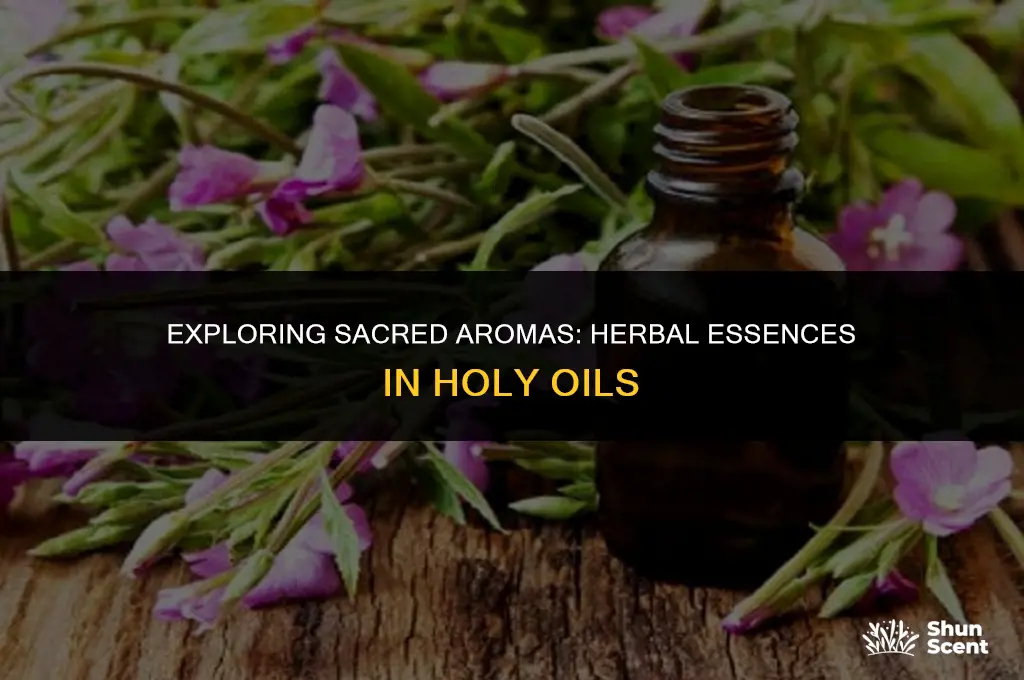what herbal scents do they use in holy oils