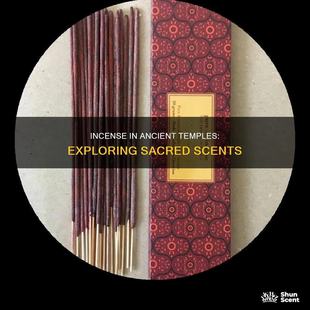 what incense was burned in the temple