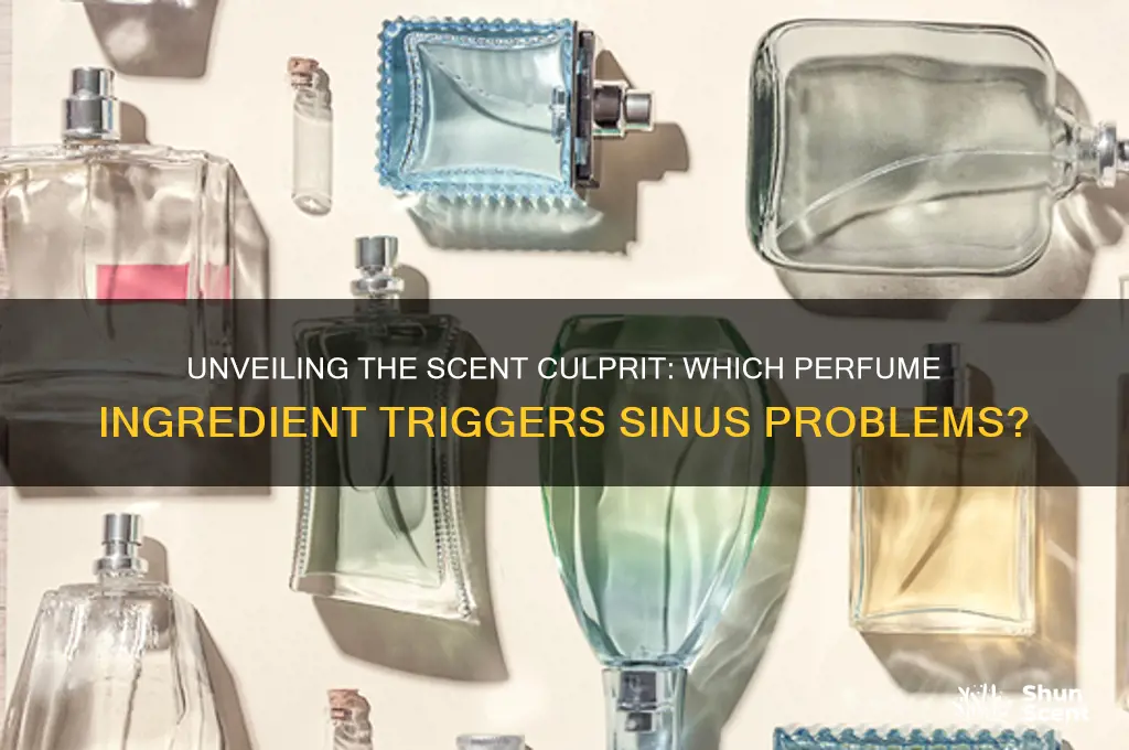 what ingredient in perfume causes sinus issues