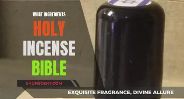 Incense Ingredients in the Bible: A Holy Recipe