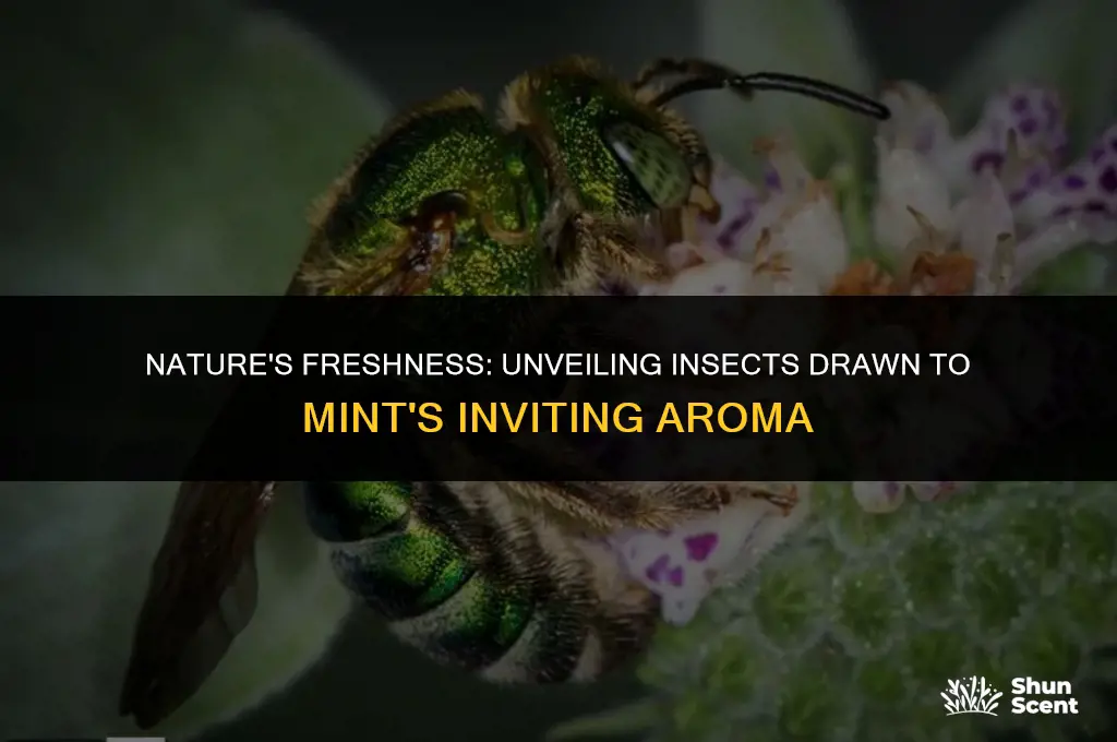 what insects are attracted to the scent of mint