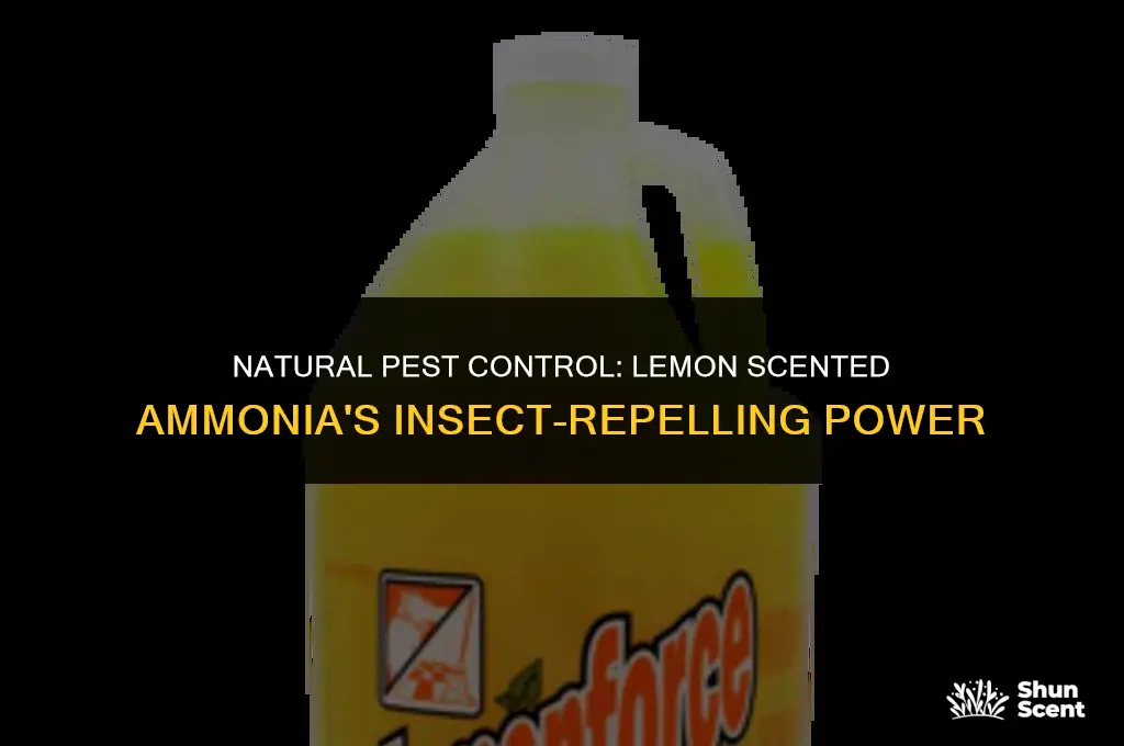 what insects are repelled from lemon scented ammonia