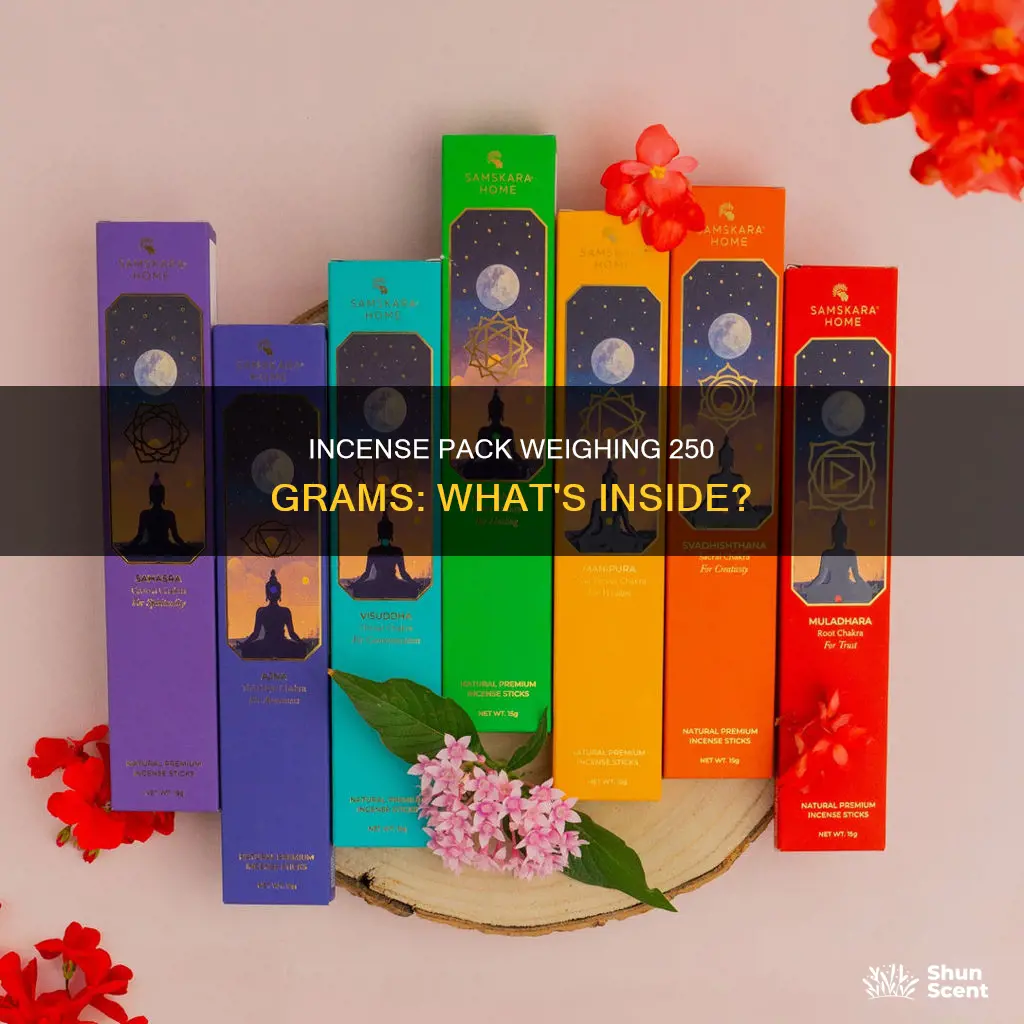 what is a 250 gram pack of incense