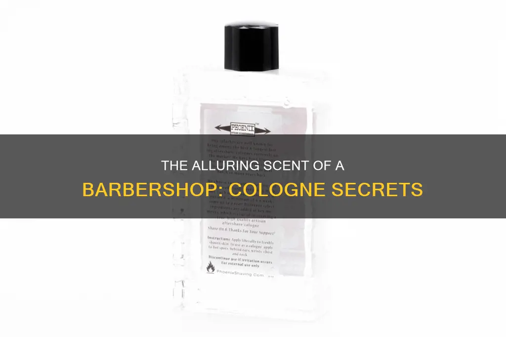 what is a barber shop cologne