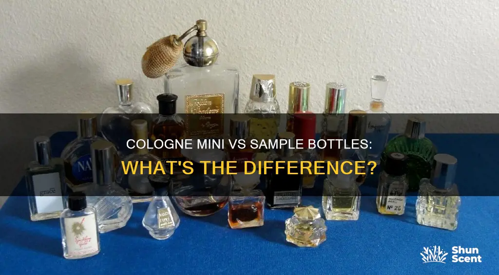 what is a cologne mini bottle compared to sample bottle