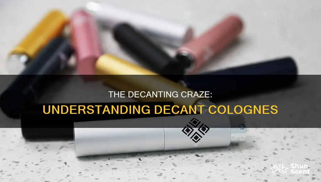 what is a decant cologne