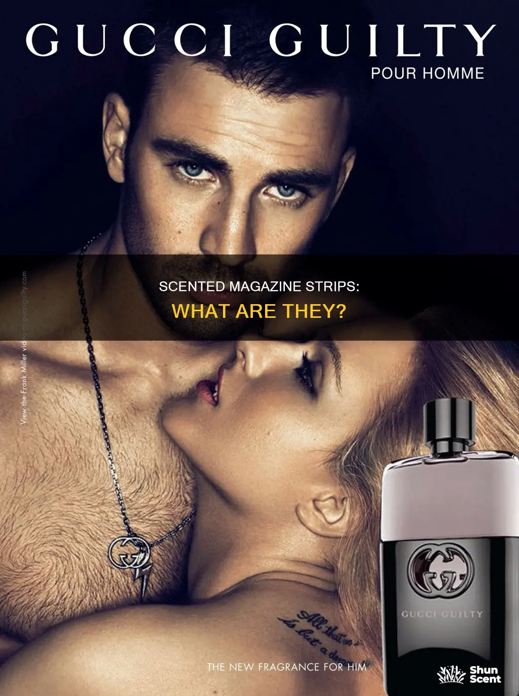 what is a fragrance sample in a magazine called