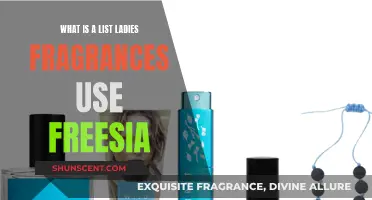 Freesia's Feminine Fragrance: A List of Ladies' Scents