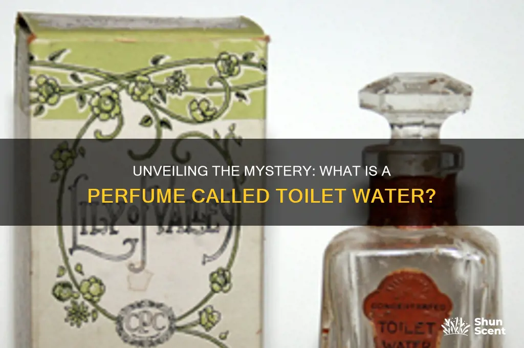 what is a perfume called toilet water