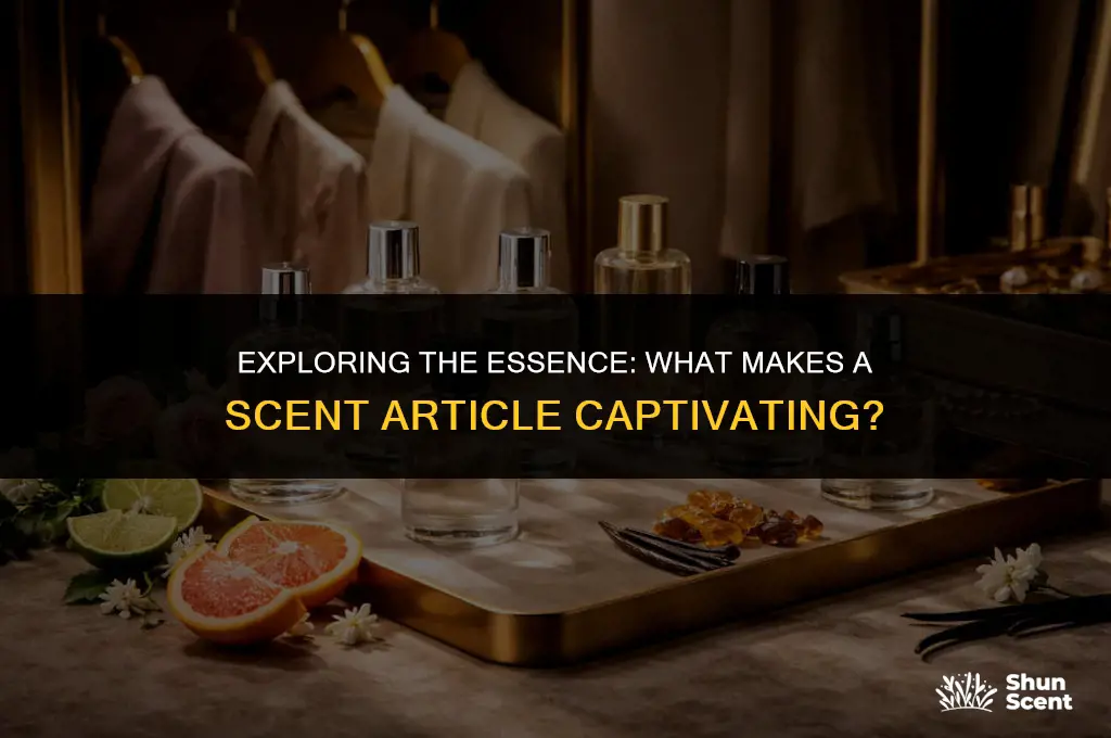 what is a scent article