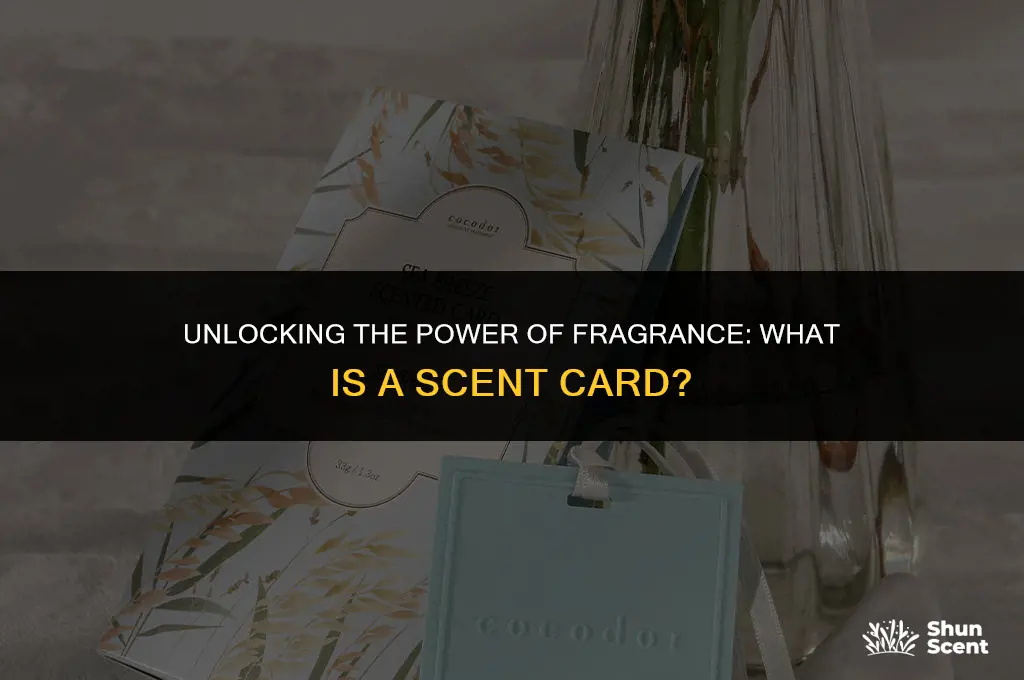 what is a scent card