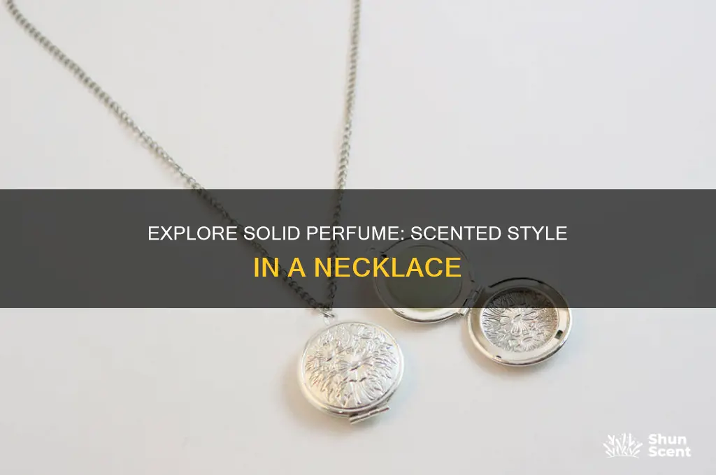 what is a solid perfume necklace