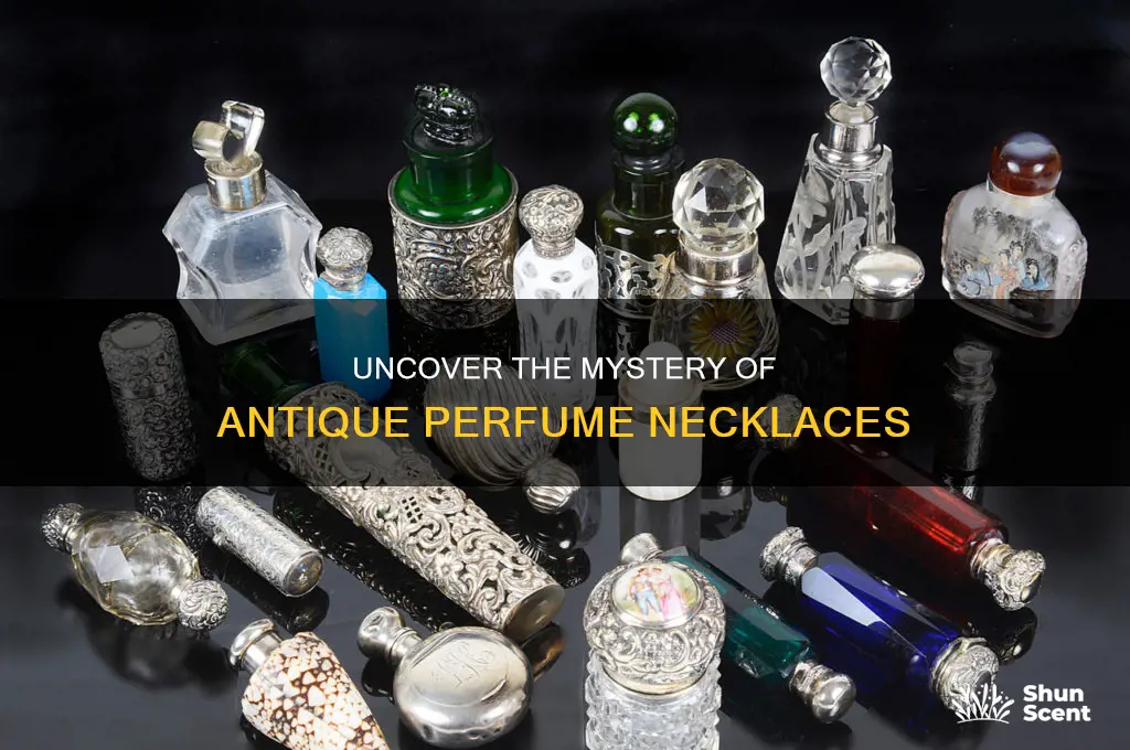 what is an antique perfume necklace