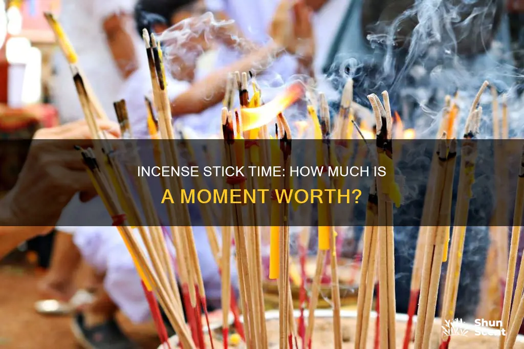 what is an incense atick worth of time