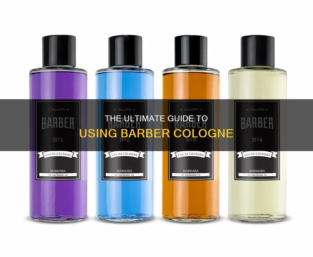 what is barber cologne used for