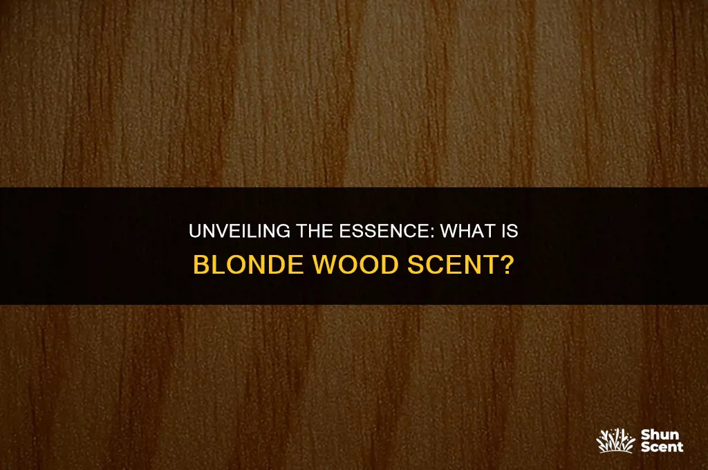 what is blonde wood scent