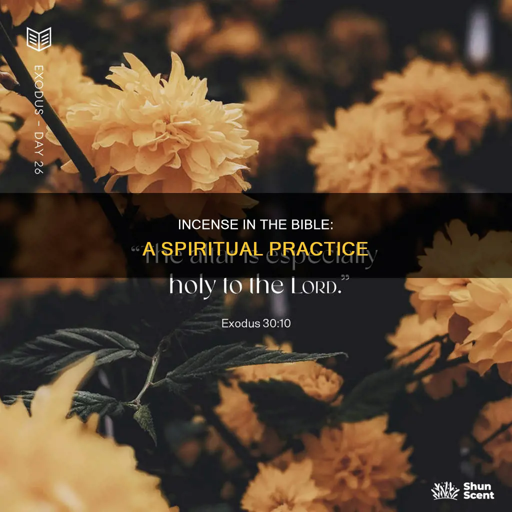 what is burning incense in the bible