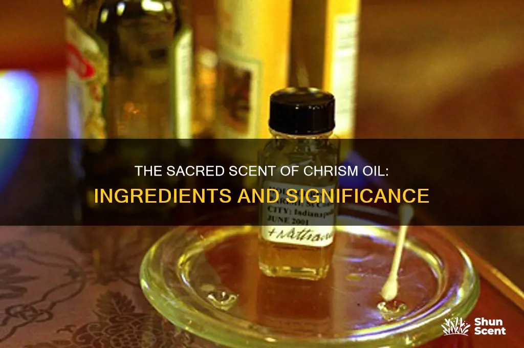 what is chrism oil scented with