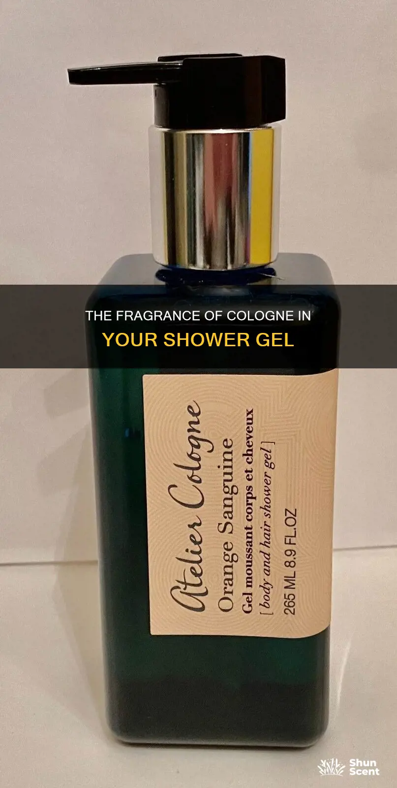 what is cologne shower gel