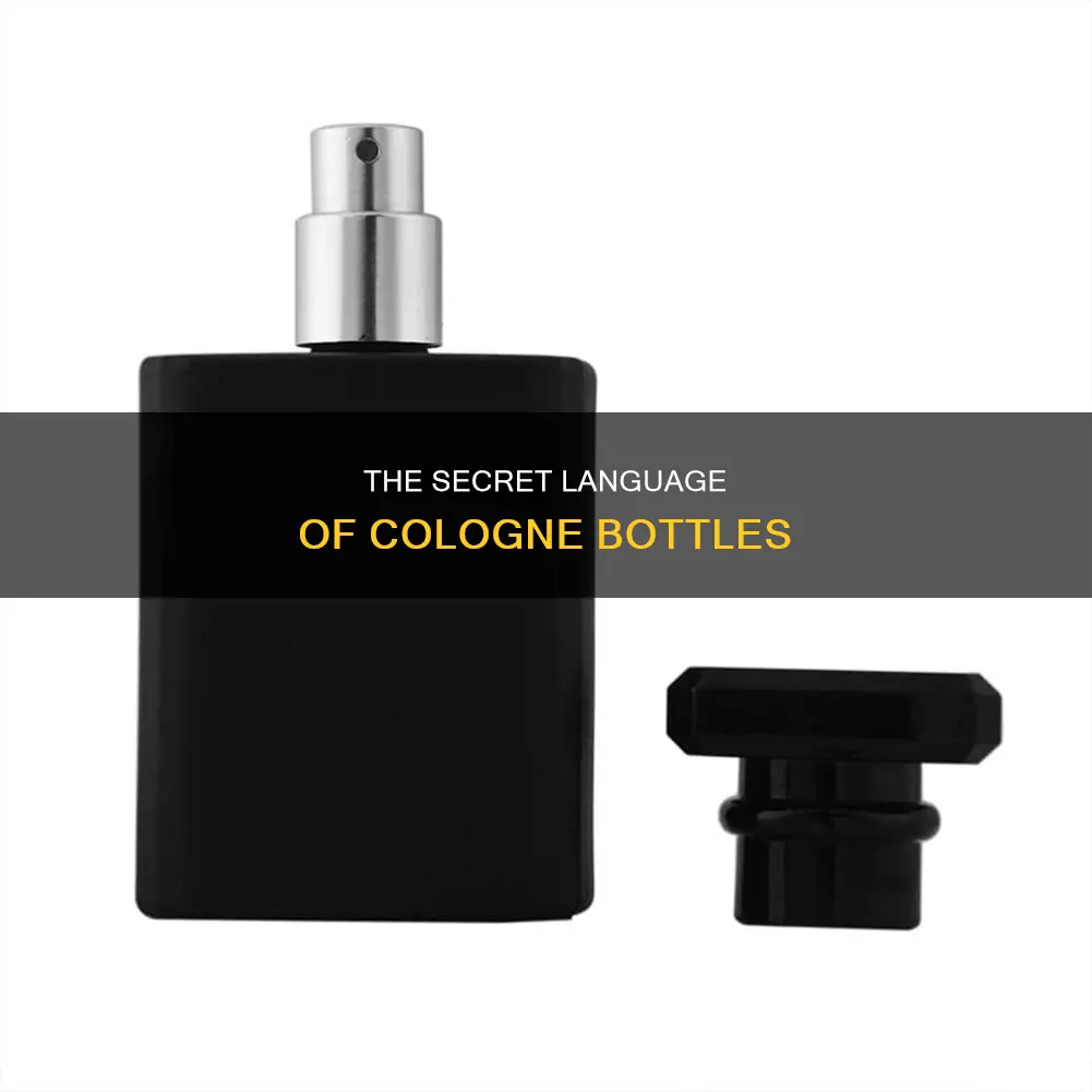 what is cologne supposed to say in the bottle