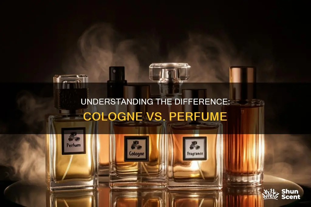 what is d difference between cologne and perfume