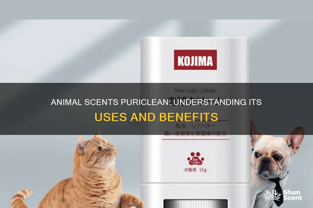 what is description for use of animal scents puriclean