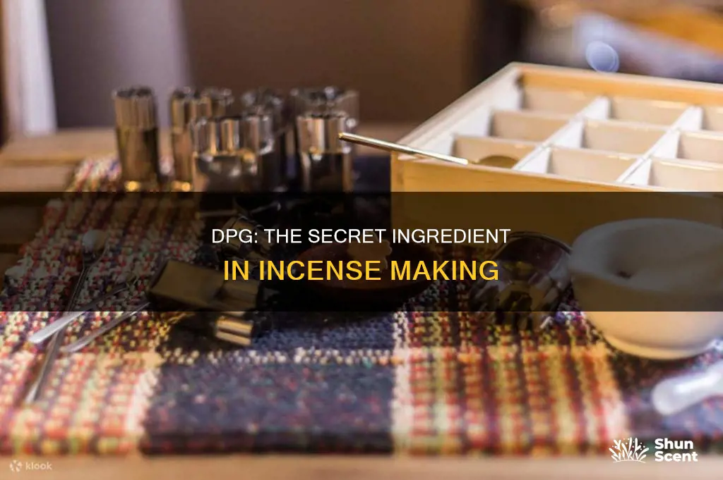 what is dpg when making incense