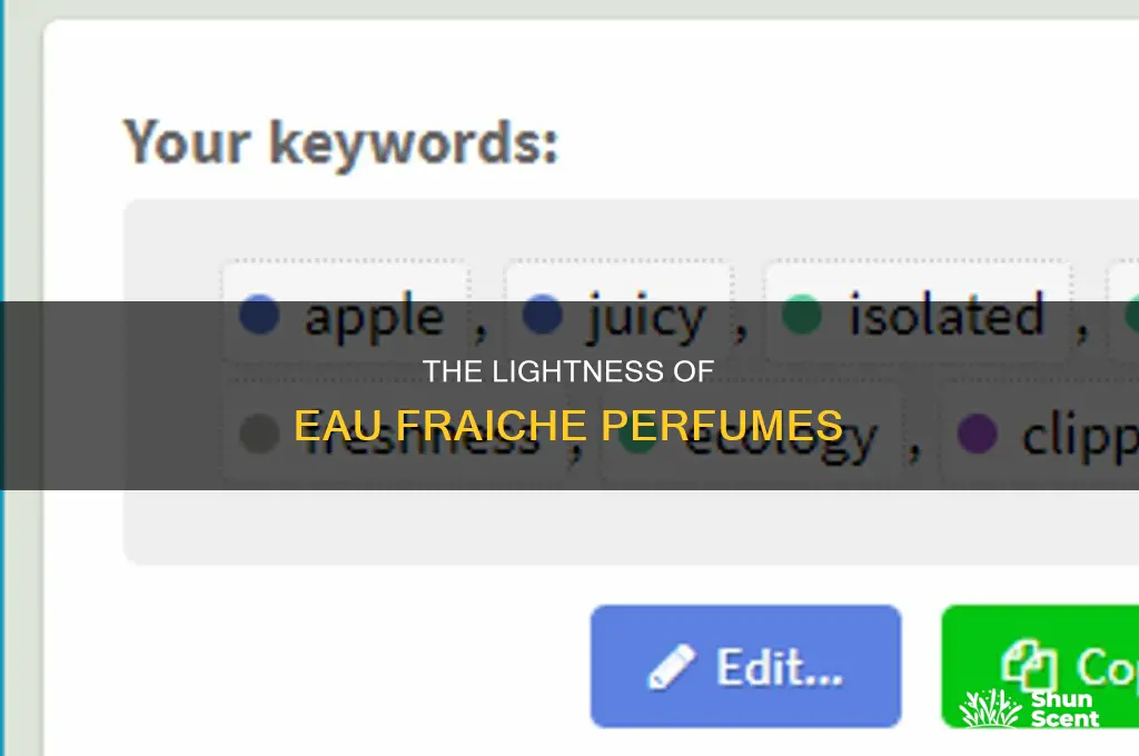 what is eau fraiche perfume