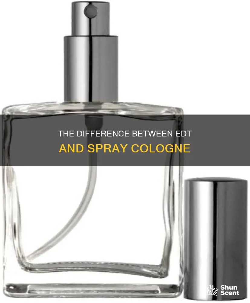 what is edt spray cologne