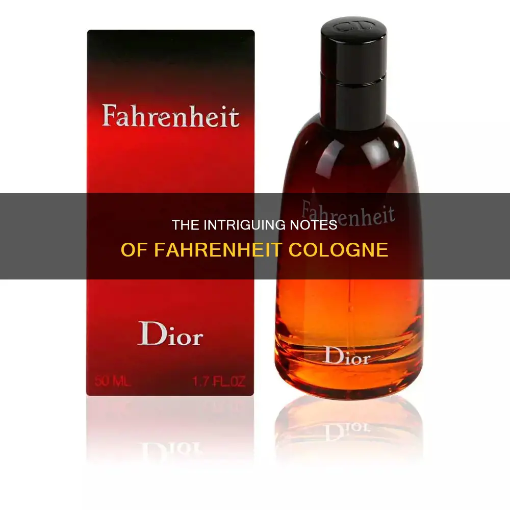 what is fahrenheit cologne made of