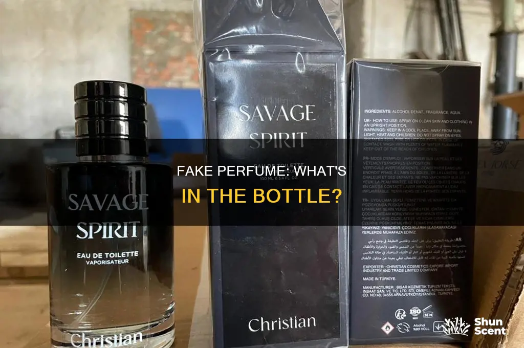 what is fake perfume made of