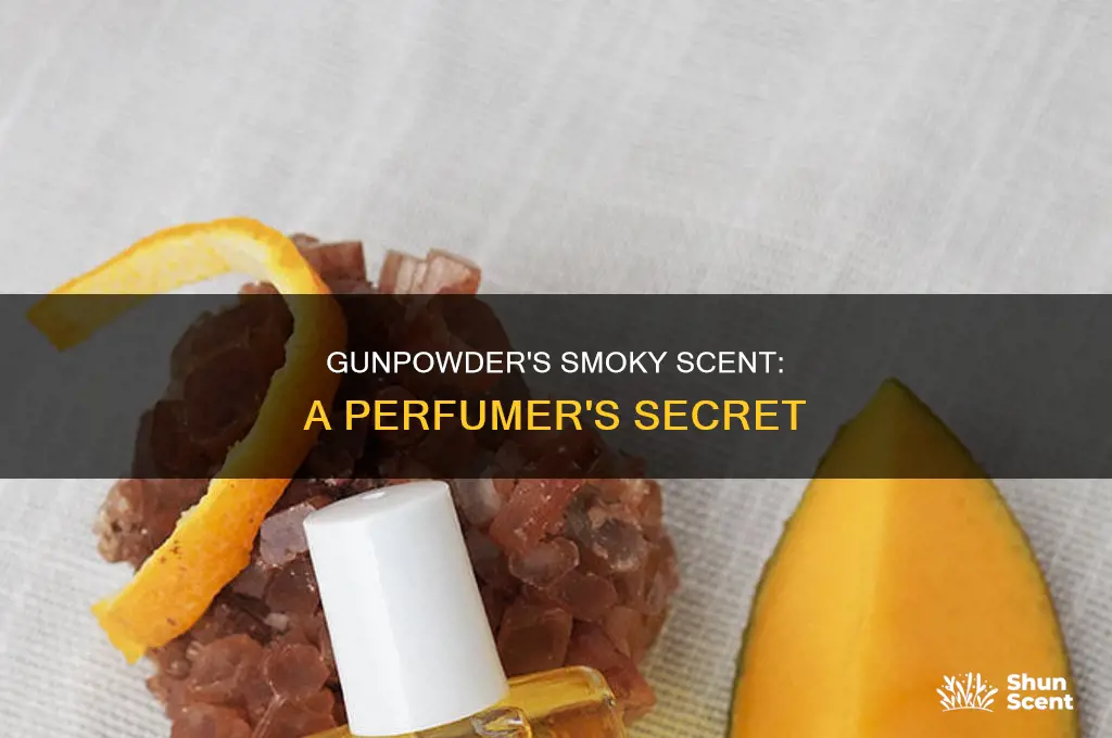 what is gunpowder made of in perfume