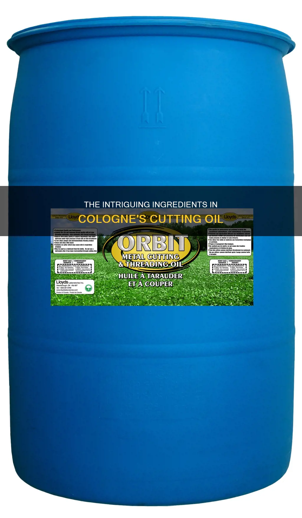 what is in cologne cutting oil