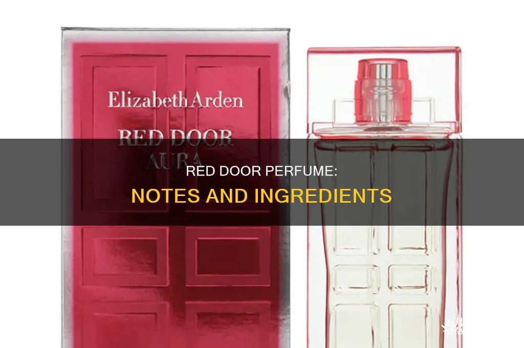 what is in red door perfume