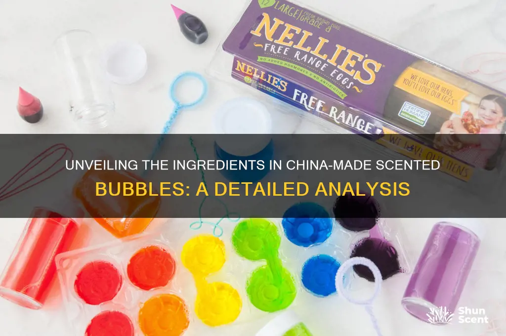 what is in scented bubbles made in china