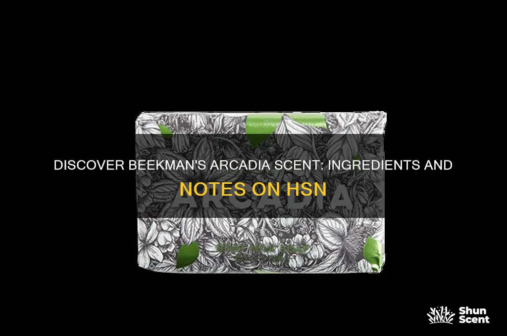 what is in the arcadia scent by beekman on hsn