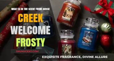 Unveiling Goose Creek's Welcome Frosty Scent: Ingredients and Aromatic Notes