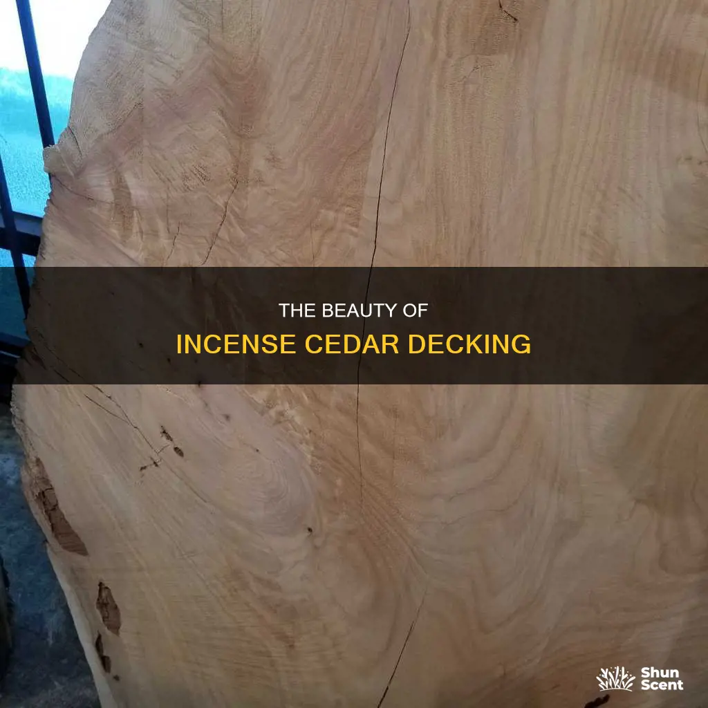 what is incense cedar decking