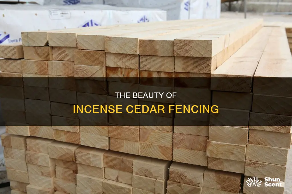 what is incense cedar fencing