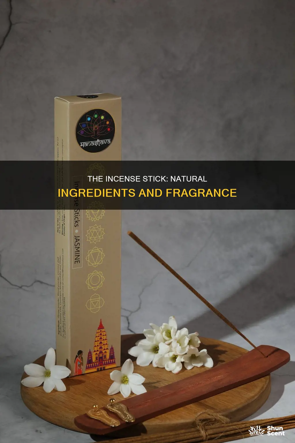 what is incense stick made from